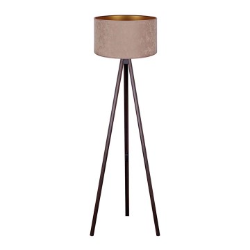 Brilagi - Golvlampa VELVET 1xE27/60W/230V wenge/beige