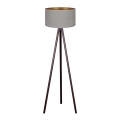 Brilagi - Golvlampa VELVET 1xE27/60W/230V wenge/grå