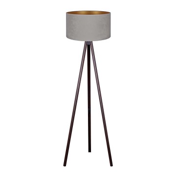 Brilagi - Golvlampa VELVET 1xE27/60W/230V wenge/grå