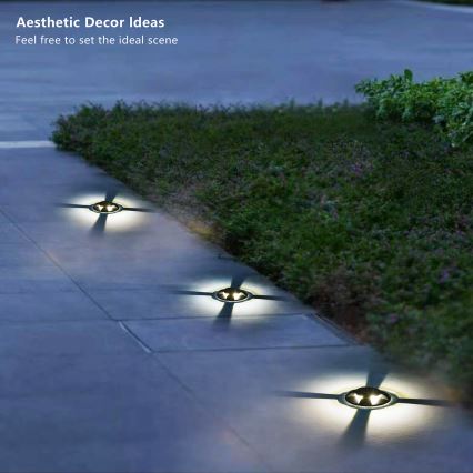 Brilagi - GROUNDRAY LED infälld körbar markbelysning 1W/230V svart IP67