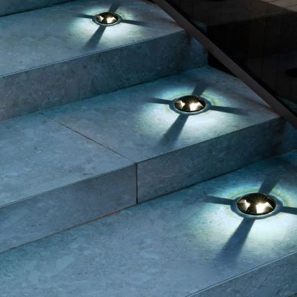 Brilagi - GROUNDRAY LED infälld körbar markbelysning 1W/230V svart IP67