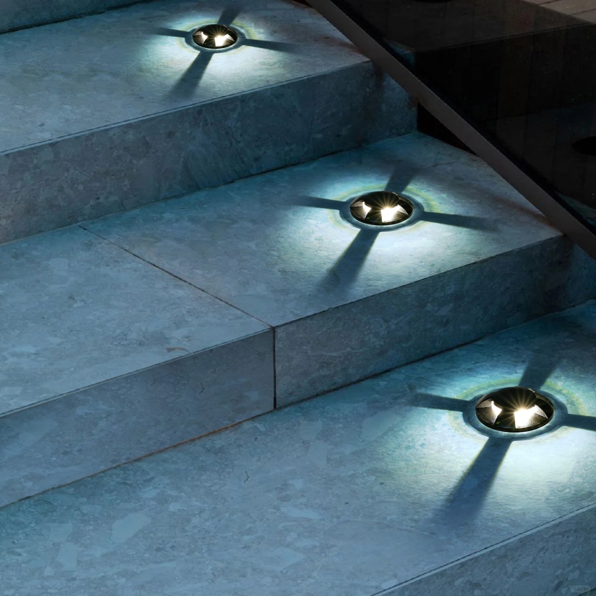 Brilagi - GROUNDRAY LED infälld körbar markbelysning 1W/230V svart IP67