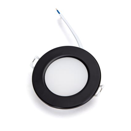 Brilagi - infälld LED-badrumslampa LED/6W/230V 3000K svart IP65