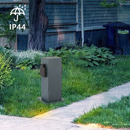 Brilagi - Kolumn med eluttag för utomhusbruk PILLAR 1Z SCHUKO 230V IP44 antracit