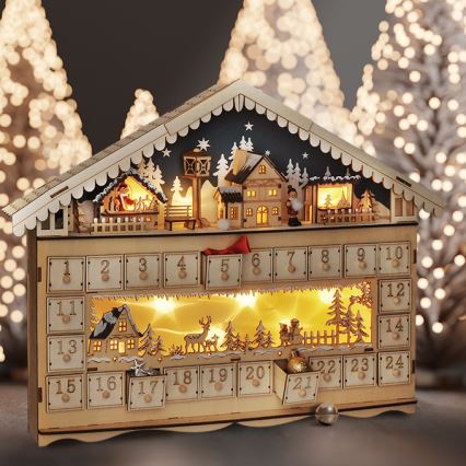 Brilagi - LED adventskalender LED/2xAA tall