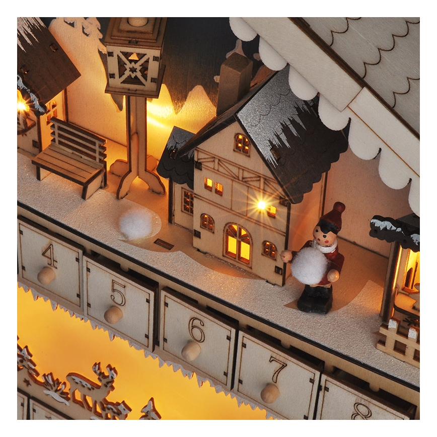Brilagi - LED adventskalender LED/2xAA tall