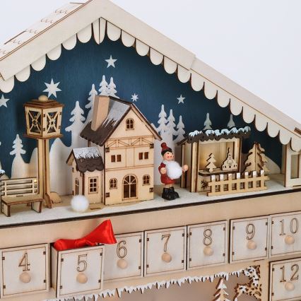 Brilagi - LED adventskalender LED/2xAA tall