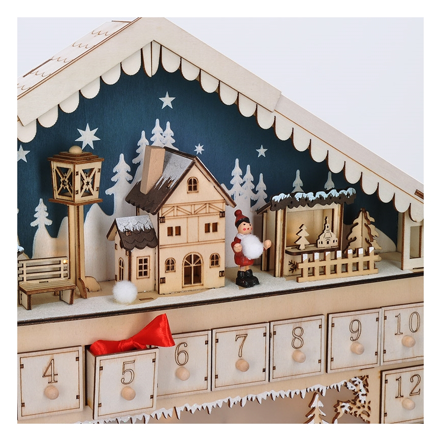 Brilagi - LED adventskalender LED/2xAA tall