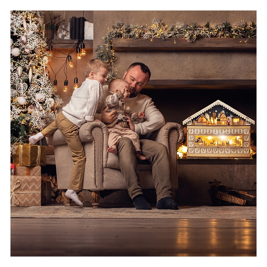 Brilagi - LED adventskalender LED/2xAA tall