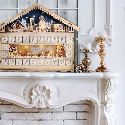 Brilagi - LED adventskalender LED/2xAA tall