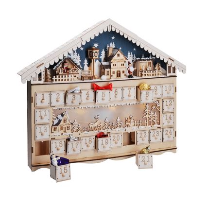 Brilagi - LED adventskalender LED/2xAA tall