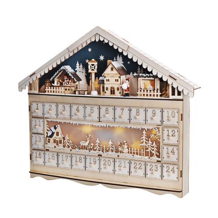Brilagi - LED adventskalender LED/2xAA tall