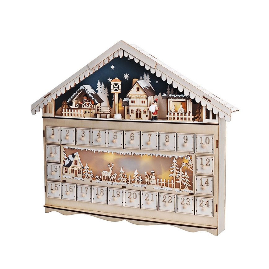 Brilagi - LED adventskalender LED/2xAA tall
