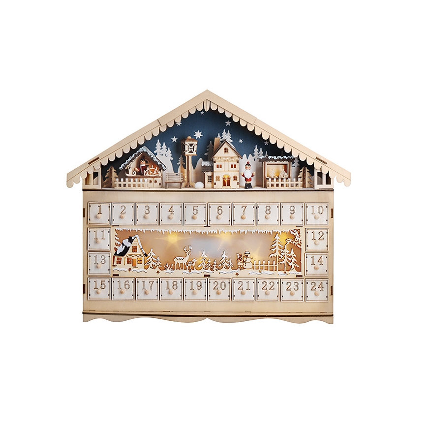 Brilagi - LED adventskalender LED/2xAA tall