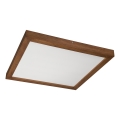 Brilagi - LED Badrums taklampa WOODY FRAME LED/50W/230V 60x60 cm IP44 valnöt