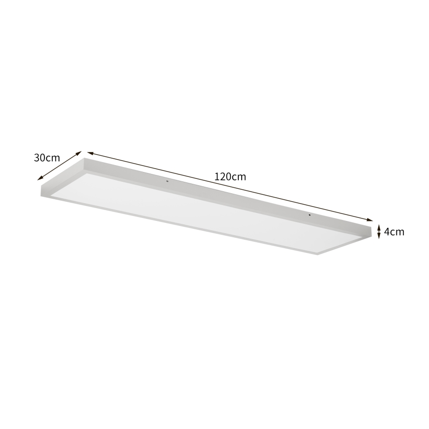 Brilagi - FRAME LED-taklampa för badrum LED/50W/230V 3000/4000/6000K 120x30 cm IP44 silverfärgad