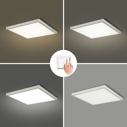 Brilagi - LED badrumstaklampa FRAME LED/50W/230V 3000/4000/6000K 60x60 cm IP44 silver