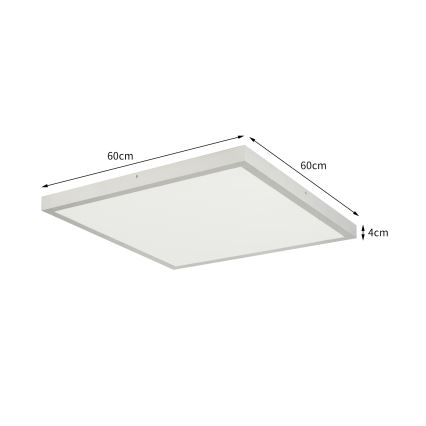 Brilagi - LED badrumstaklampa FRAME LED/50W/230V 3000/4000/6000K 60x60 cm IP44 silver