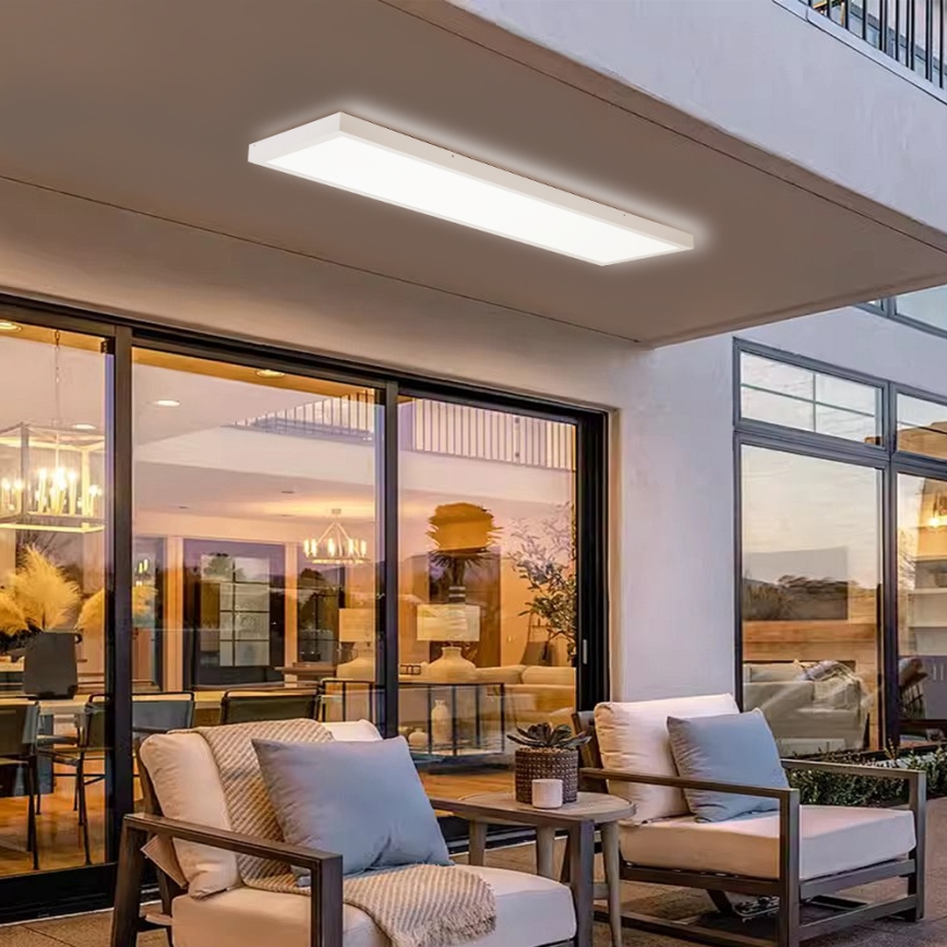 Brilagi - LED taklampa för badrum FRAME LED/50W/230V 120x30 cm 3000/4000/6000K IP44 vit