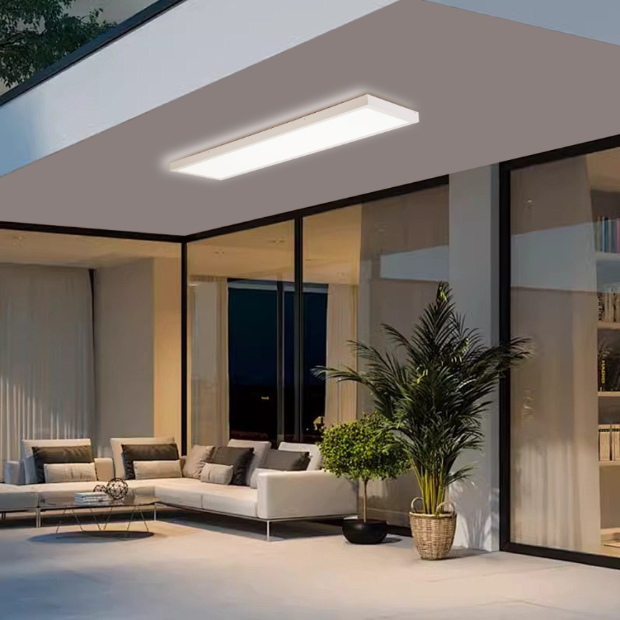 Brilagi - LED taklampa för badrum FRAME LED/50W/230V 120x30 cm 3000/4000/6000K IP44 vit