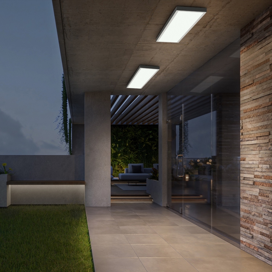 Brilagi - LED taklampa för badrum FRAME LED/50W/230V 120x30 cm 3000/4000/6000K IP44 vit