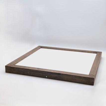 Brilagi - LED Badrumstaklampset WOODY FRAME LED/40W/230V 60x60 cm IP44 valnöt