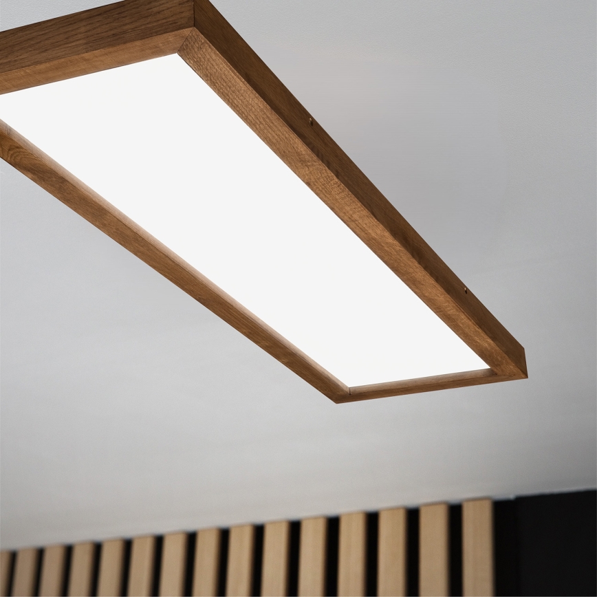 Brilagi - LED Badrumstaklampa WOODY FRAME LED/50W/230V 120x30 cm IP44 körsbär