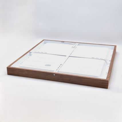 Brilagi - LED Badrums taklampa WOODY FRAME LED/50W/230V 60x60 cm IP44 valnöt