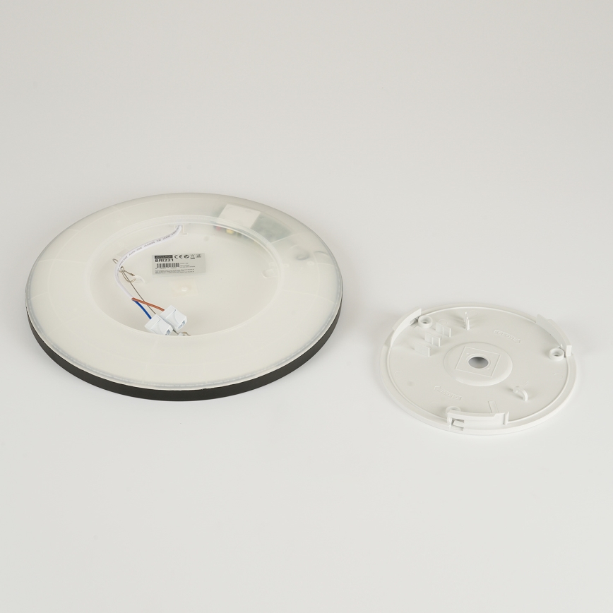 Brilagi - LED taklampa för badrum ULTRA SLIM LED/18W/230V diameter 30 cm svart IP54