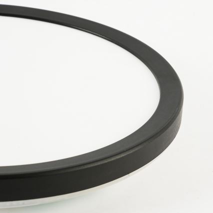 Brilagi - LED taklampa för badrum ULTRA SLIM LED/24W/230V diameter 42 cm svart IP54