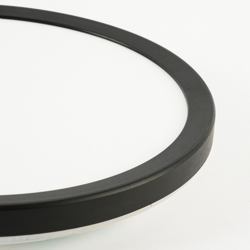 Brilagi - LED taklampa för badrum ULTRA SLIM LED/24W/230V diameter 42 cm svart IP54