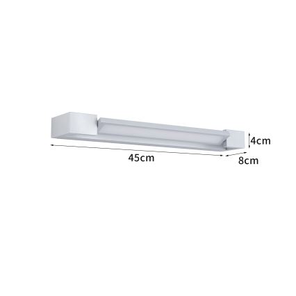 Brilagi - LED-spegelbelysning för badrum AQUA LINE LED/12W/230V 45 cm IP44 matt krom CRI 90