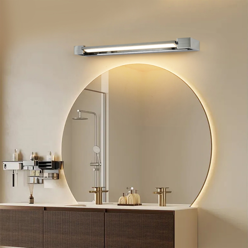 Brilagi - LED-spegelbelysning för badrum AQUA LINE LED/18W/230V 60 cm IP44 blank krom CRI 90
