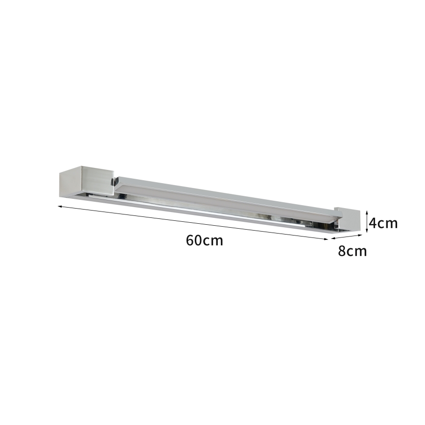 Brilagi - LED-spegelbelysning för badrum AQUA LINE LED/18W/230V 60 cm IP44 blank krom CRI 90