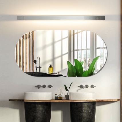 Brilagi - LED-belysning för badrumsspegel AQUA LINE LED/24W/230V 90 cm IP44, blank krom, CRI 90