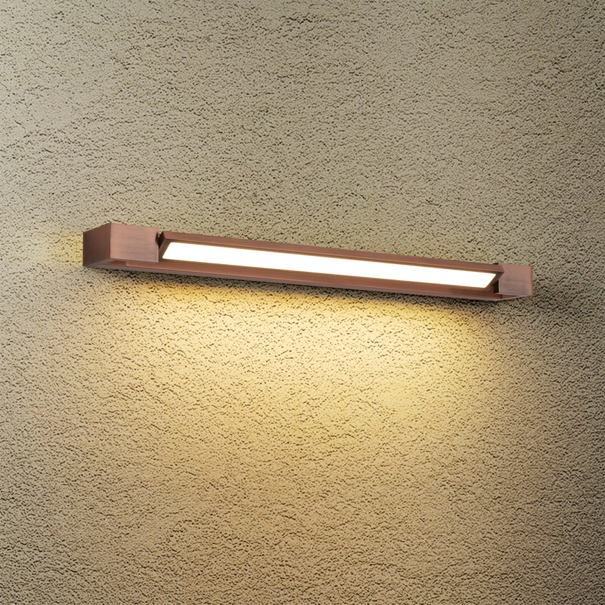 Brilagi - LED-belysning för badrumsspegel AQUA LINE LED/18W/230V 60 cm IP44 brons CRI 90