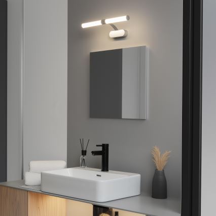 Brilagi - 2-i-1 LED-badrumsspegelbelysning TUBEO LED/6W/230V 40 cm IP44 silver