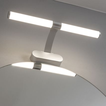 Brilagi - 2-i-1 LED-badrumsspegelbelysning TUBEO LED/6W/230V 40 cm IP44 silver