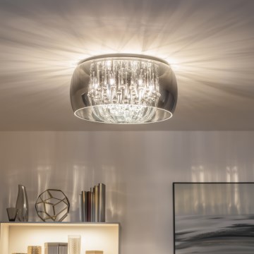 Brilagi - LED-badrumstaklampa med rörelsesensor VESTAS LED/45W/230V Ø 48 cm 4000K IP54