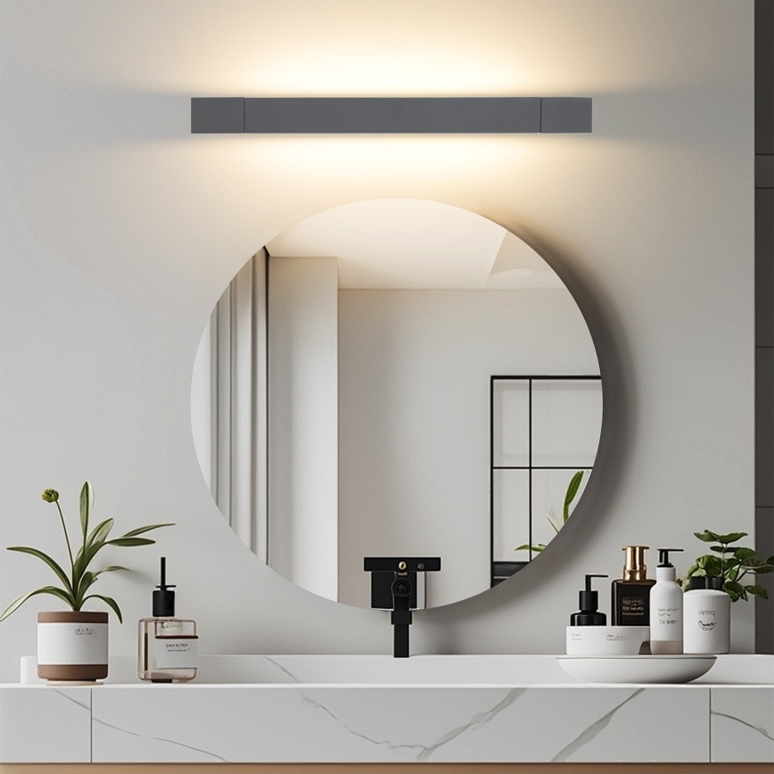 Brilagi - LED-belysning för badrumsspegel AQUA LINE LED/12W/230V 45 cm IP44 antracit CRI 90