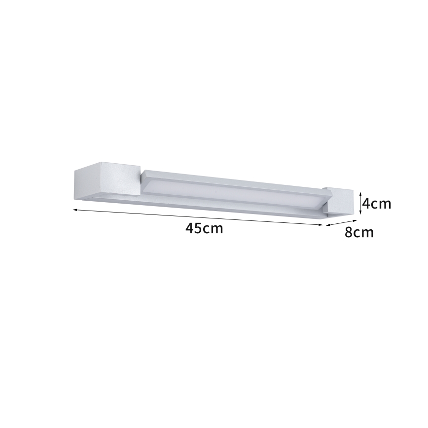 Brilagi - LED-belysning för badrumsspegel AQUA LINE LED/12W/230V 45 cm IP44 mattkrom
