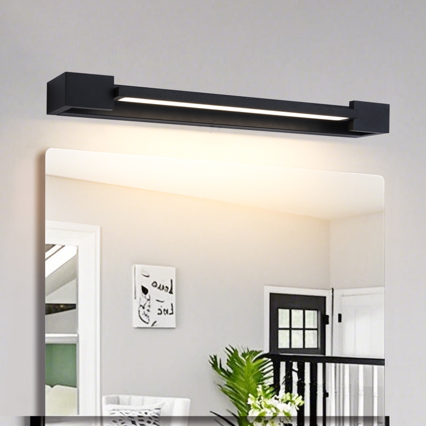 Brilagi - LED-belysning för badrumsspegel AQUA LINE LED/12W/230V 45 cm IP44 svart CRI 90