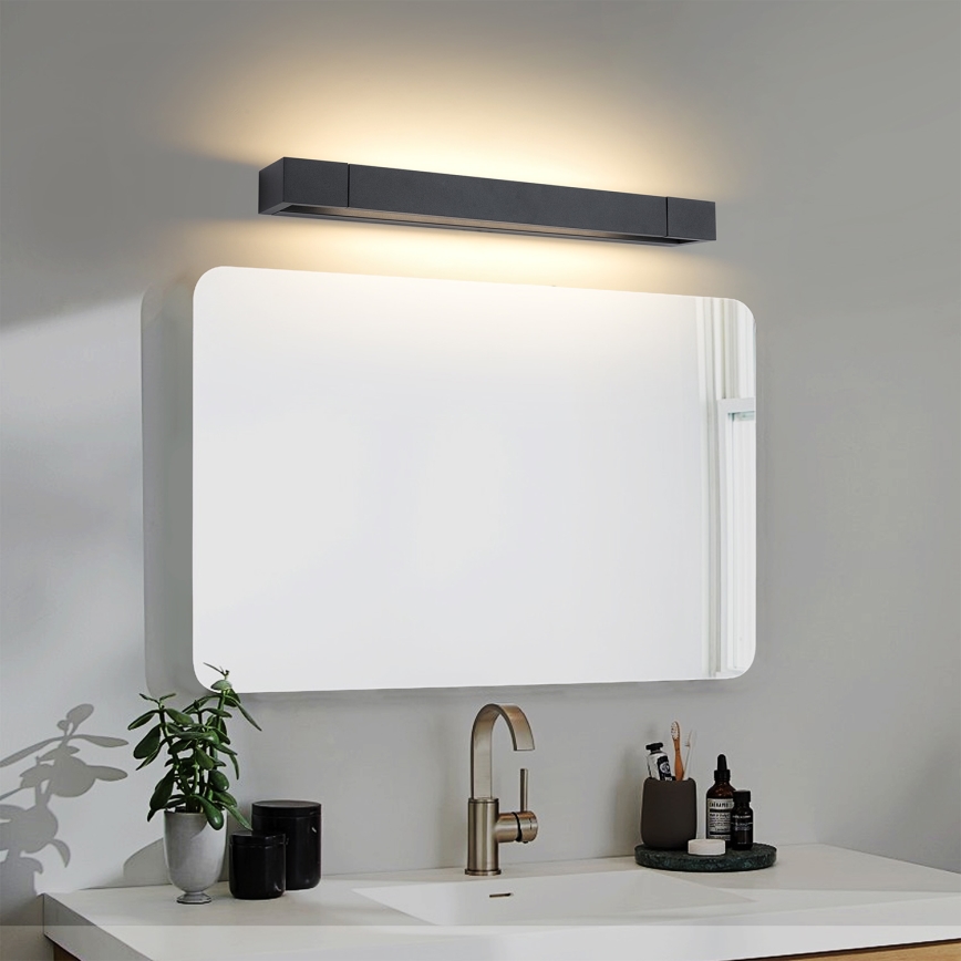 Brilagi - LED-belysning för badrumsspegel AQUA LINE LED/12W/230V 45 cm IP44 svart CRI 90