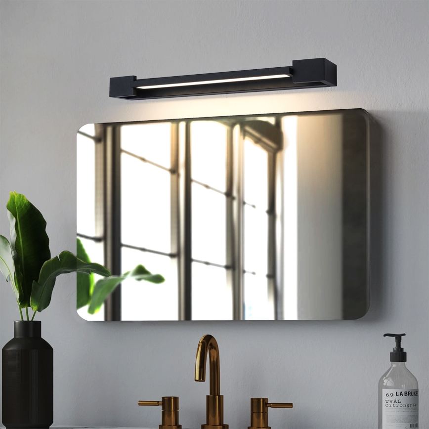 Brilagi - LED-belysning för badrumsspegel AQUA LINE LED/12W/230V 45 cm IP44 svart CRI 90
