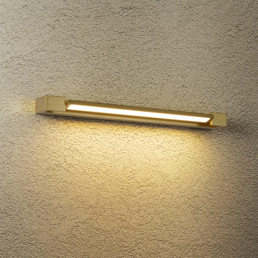 Brilagi - LED-belysning till badrumsspegel AQUA LINE LED/18W/230V 60 cm IP44 i guld CRI 90