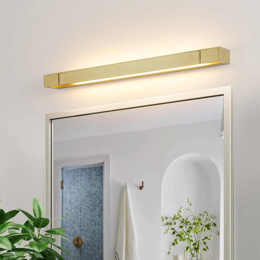 Brilagi - LED-belysning till badrumsspegel AQUA LINE LED/18W/230V 60 cm IP44 i guld CRI 90