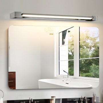 Brilagi - LED-belysning för badrumsspegel AQUA LINE LED/24W/230V 90 cm IP44 glänsande krom