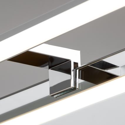 Brilagi - LED-belysning för badrumsspegel 3-i-1 VESTRA LED/15W/230V 80 cm IP44 blank krom