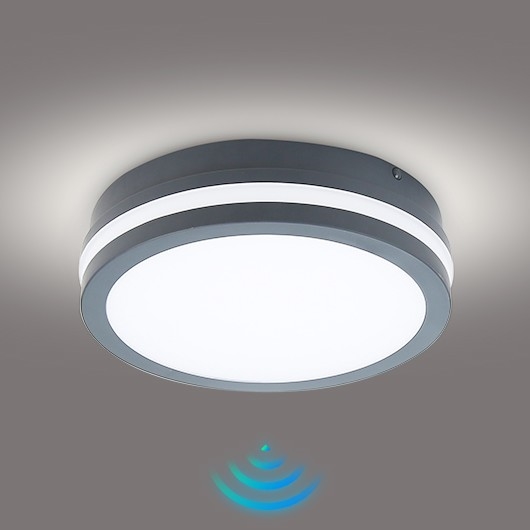 Brilagi - LED belysning med sensor för utomhusbruk BENE LED/18W/230V diameter 22 cm antracit IP54