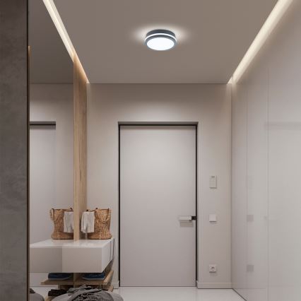 Brilagi - LED belysning med sensor för utomhusbruk BENE LED/18W/230V diameter 22 cm antracit IP54
